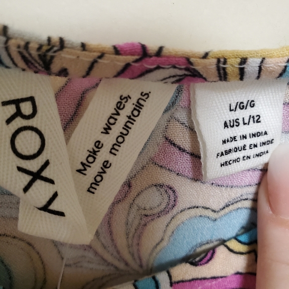 NWT Roxy Daytrip Mini Slip Dress Swirly Retro Daze - Picture 11 of 12